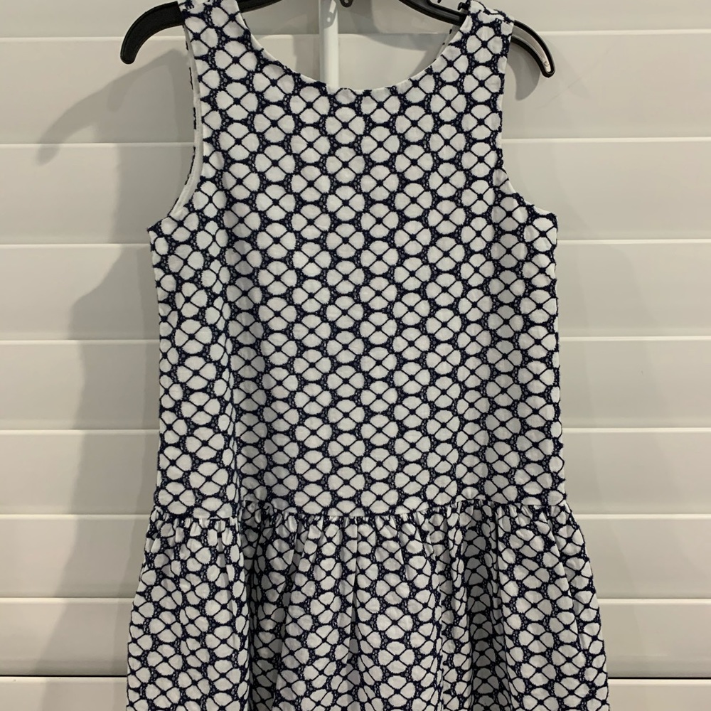 White and blue Janie and jack dress